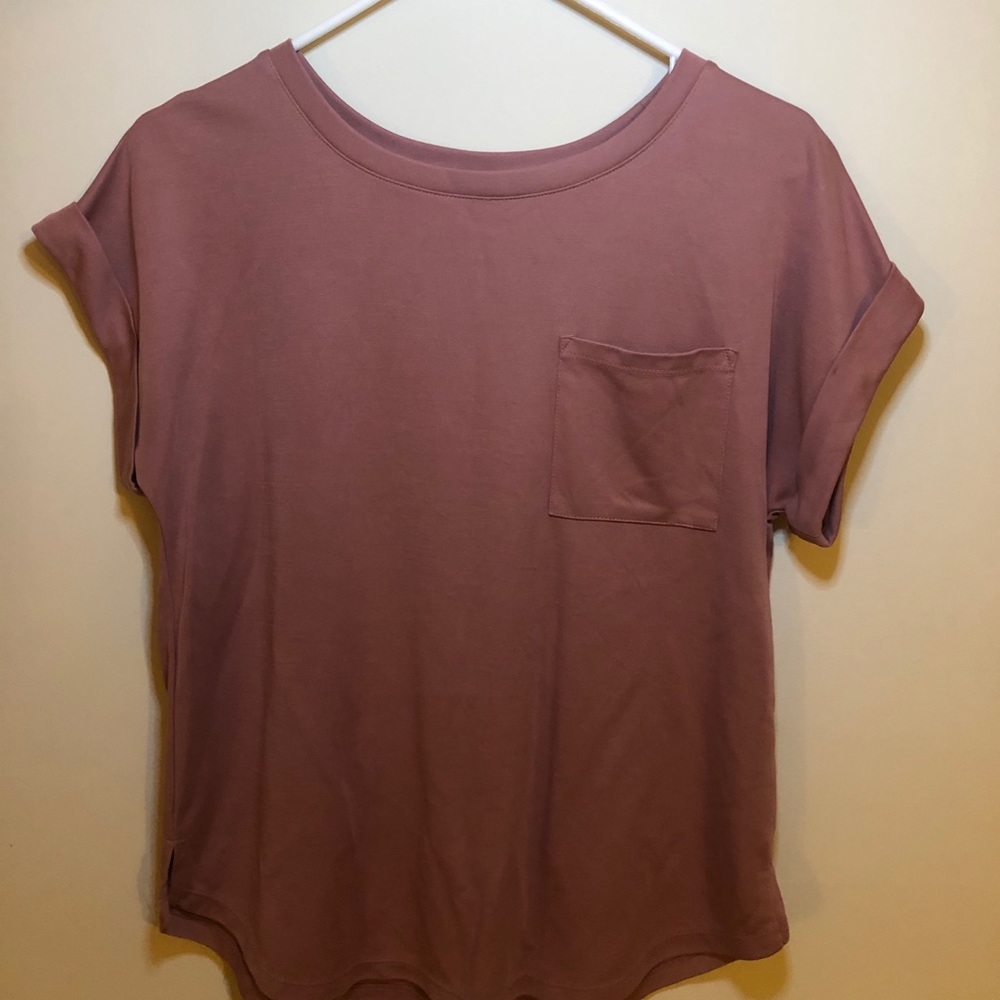 A New Day Mauve Pocket T-shirt